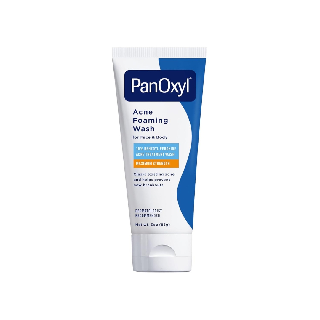 PanOxyl Acne Foaming Wash 10% Benzoyl Peroxide | Maximum Strength Antimicrobial Cleanser
