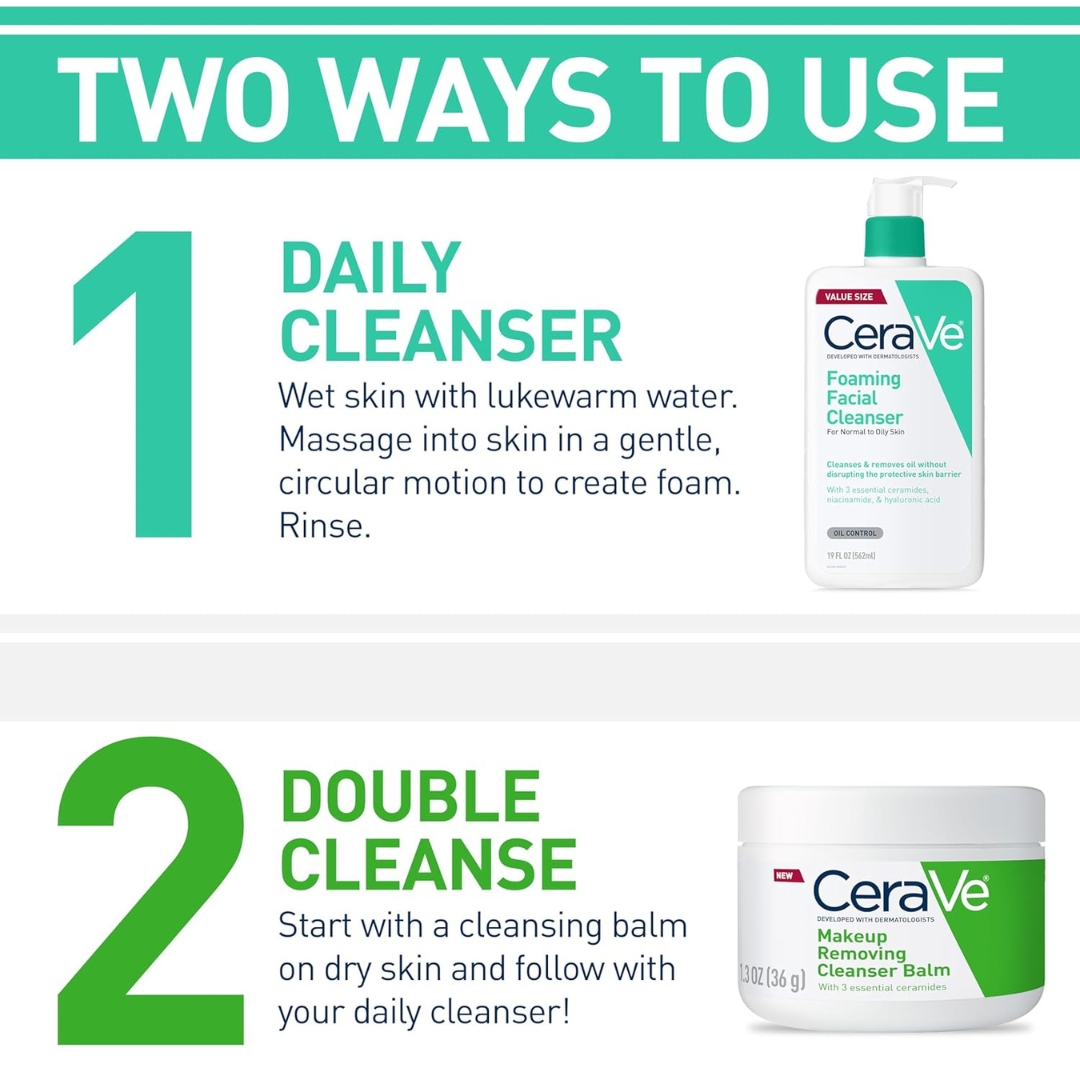 CeraVe Foaming Facial Cleanser 16oz | Fragrance-Free Face Wash for Oily Skin - Image 3