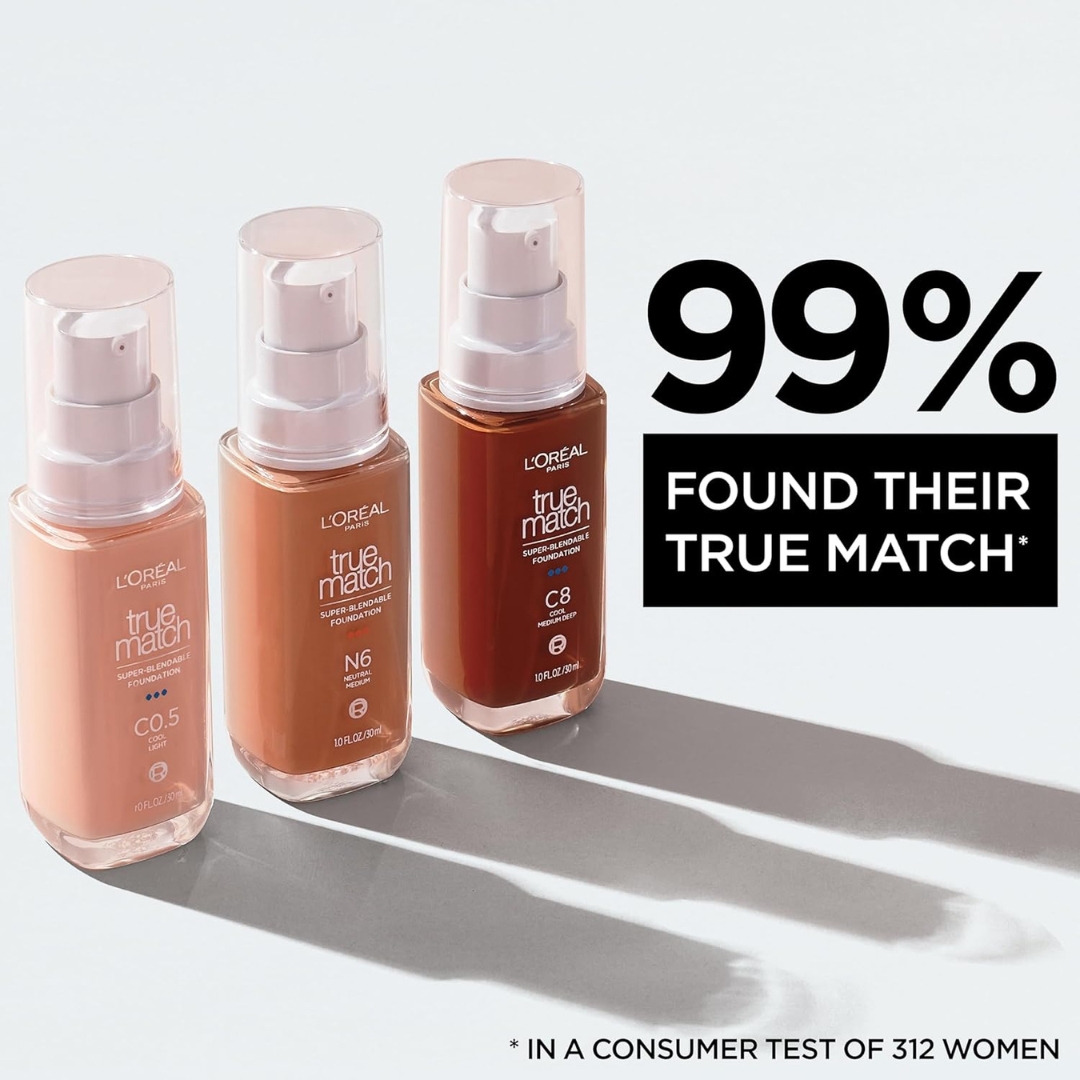 L'Oreal True Match Super-Blendable Foundation N1 Neutral Light | 1 oz - Image 7