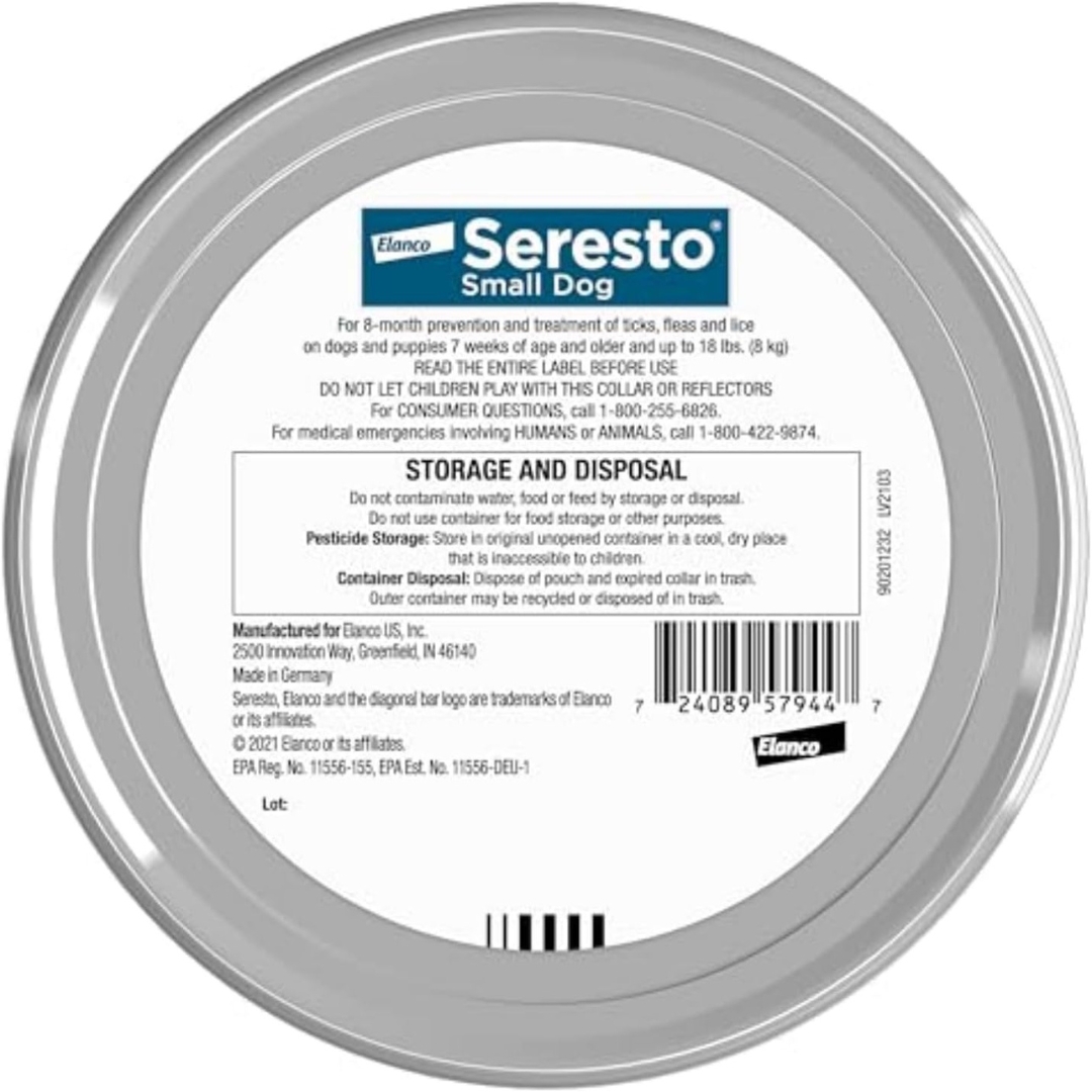 Seresto Small Dog Flea & Tick Collar | 8 Months Protection for Dogs Under 18 lbs - Image 2